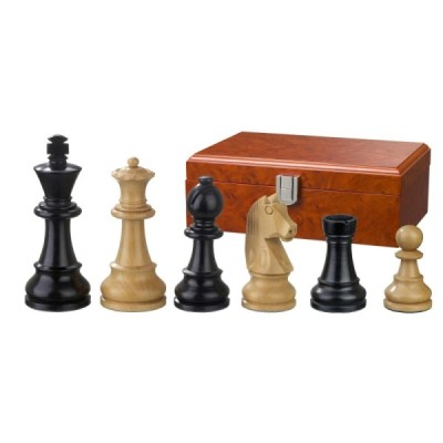 Chessmen Louis XIV, ch 78 mm, in wooden box