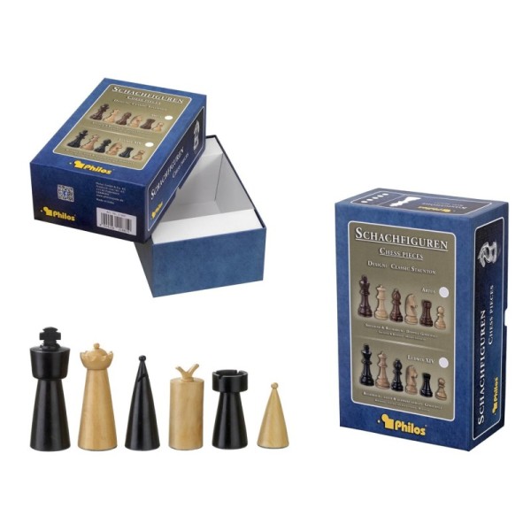 Chess pieces Domitian, KH 90 mm, in setup box