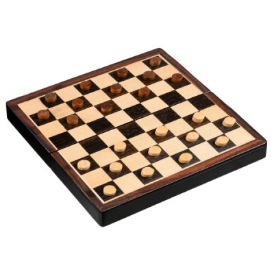 Chess backgammon checkers set, travel, field 22 mm, magnetic