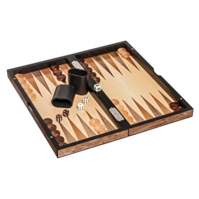 Set di pedine backgammon per scacchi, quadrato da 40 mm