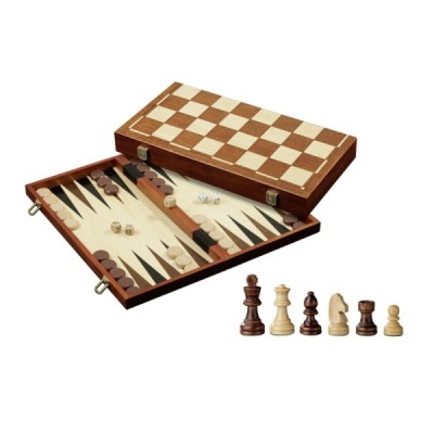 Chess backgammon checkers set, field 45 mm