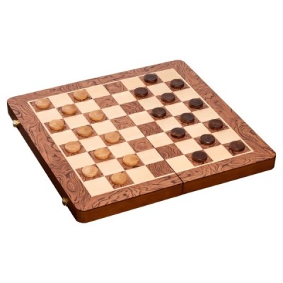 Chess backgammon checkers set, field 50 mm