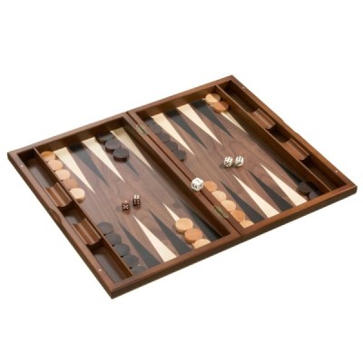 Chess backgammon checkers set, field 50 mm, magnetic closure