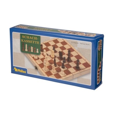 Chess box, field 30 mm, with edge labeling