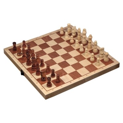 Chess box, field 42 mm, with edge lettering