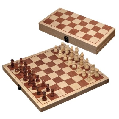 Chess box, field 42 mm, with edge lettering