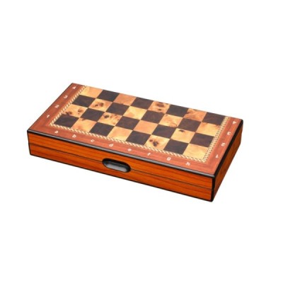 Chess box, field 26 mm, with edge lettering