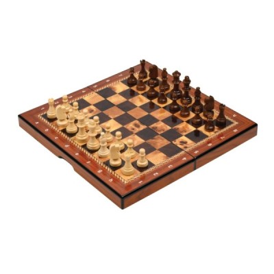 Chess box, field 26 mm, with edge lettering