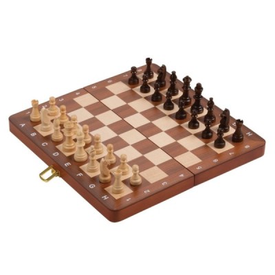 Chess box De Luxe, travel, field 30 mm, with edge labeling, magnetic