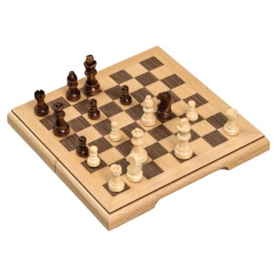 Chess box, travel, field 17 mm, magnetic