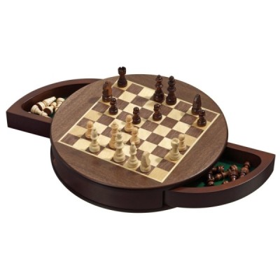 Chess box round, 25 mm field, magnetic