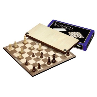 Chess set, hinged, 40 mm square