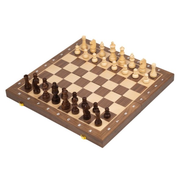 Chess box, field 43 mm, with edge lettering