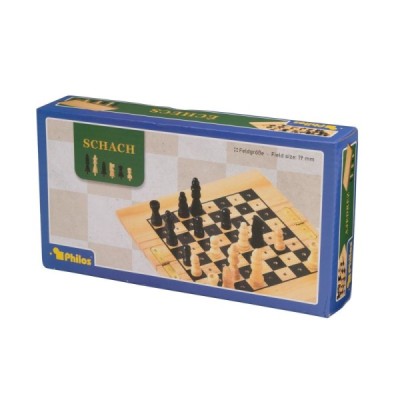 Schach, mini, Reisespiel, klappbar, Feld 19 mm