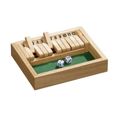 Shut The Box, 12 pieces, small, travel game