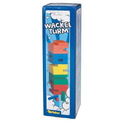 Wobble tower, colorful