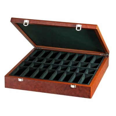 Exclusive chess piece box, 430 x 425 x 95 mm, with individual compartments