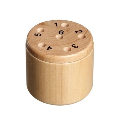 Dice barrel, Lucky 6, small, travel game