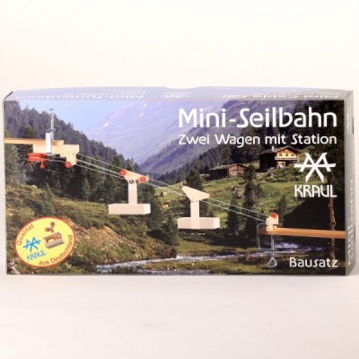 Mini Seilbahn mit 2 Wagen mit Station und 2x5 m Seil