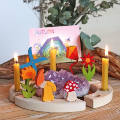 Amber beeswax candles (100%) PU 12 pcs.