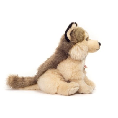 Wolf sitting 29 cm