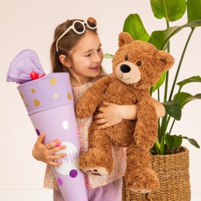 Brown teddy bear with paws 55 cm